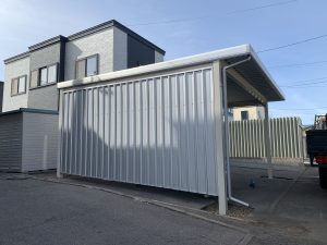 防雪対策壁付き！　